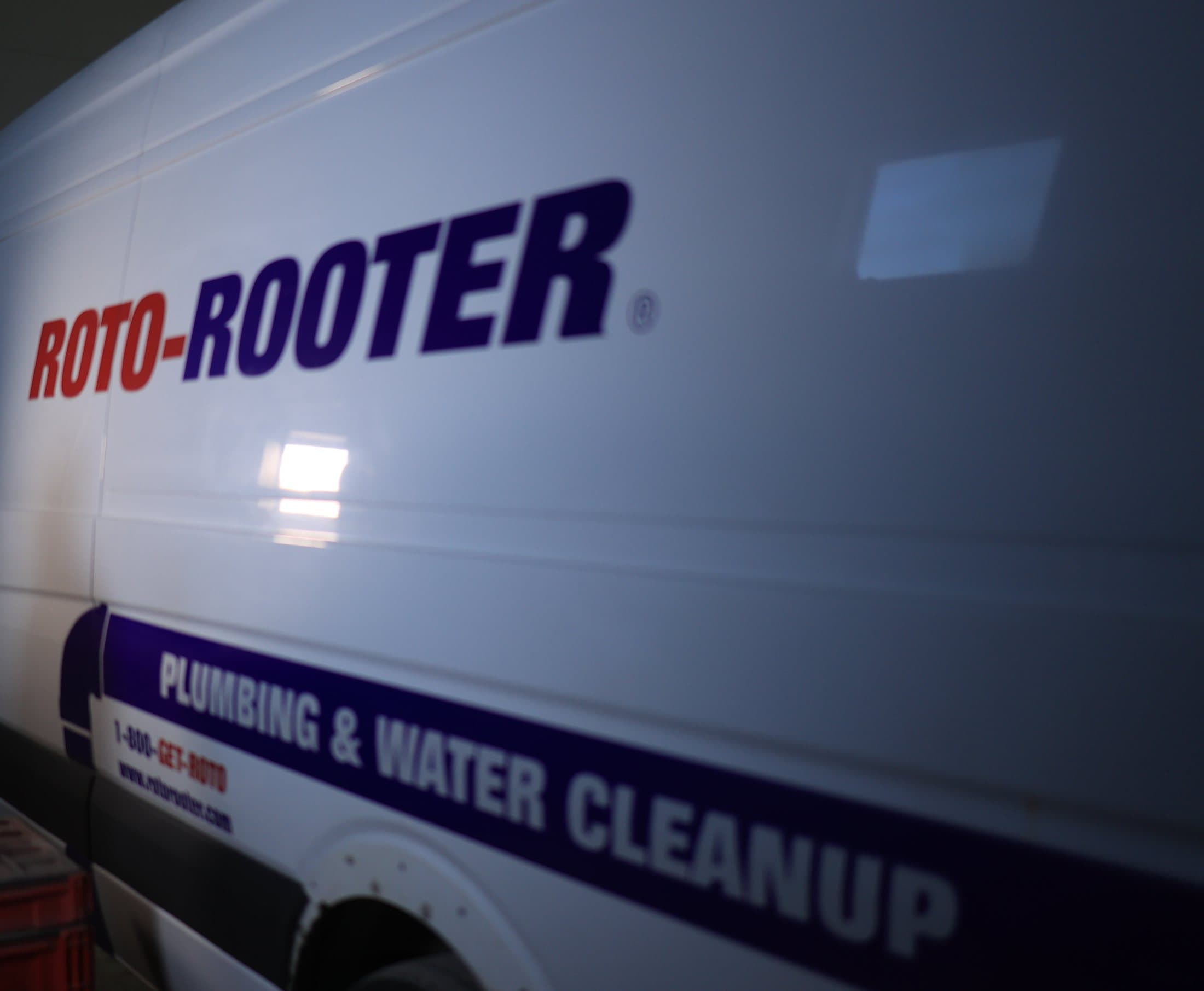 Roto-Rooter Plumbing & Water Cleanup service van in Pocatello, Idaho